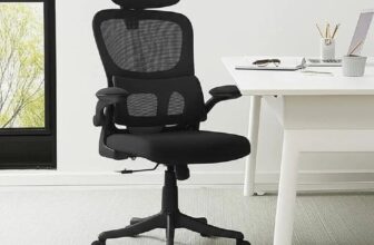 CUIDA DESSA COLUNA  Cadeira de Escritório Ergonômica Mesh – Preto DE 543 | POR 4…