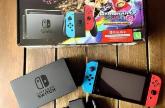 OLED + MÁRIO  Nintendo SWITCH OLED + Mário Kart 8 Deluxe POR 2.009 em 12x Resgat…