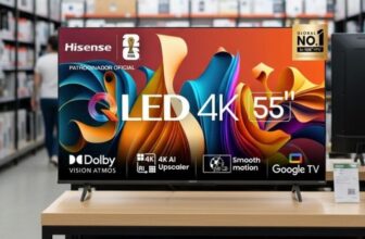 PRA SUA MÃE VER A NOVELA DAS 9   Smart Tv Hisense 55 4k Uhd Qled Hdr10 Dolby Atm…