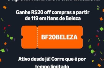 NOVO CUPOM AMAZON R$20 OFF em compras acima de R$119 em Beleza cupom: BF20BELEZ…