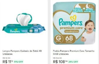 Cupom em Fraldas 20% OFF acima de R$ 29, limite R$60:  AUTOCUIDADO  Clique em “…
