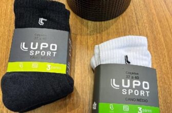 MENOS DE 9 REAIS CADA E É DA LUPO Kit 6 Pares Meias Lupo Cano Médio Alto DE 119,…
