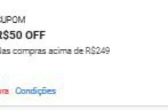 OLHAA O CUPOM NOVIN!!! cooorre que acaba rapido R$50 OFF, em compras acima de 2…
