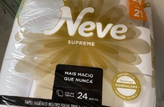 FOLHA TRIPLA = QUALIDADE DE VIDA Neve Papel Higiênico Supreme Folha Tripla 16 un…