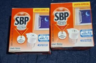 Repelente Elétrico Líquido SBP 45 Noites Novo Aparelho + Refil POR 10 Selecione…