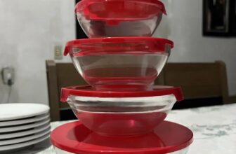 5 TAMANHOS DIFERENTES Kit 5 Potes De Vidro Herméticos Com Tampa Tigela Redondo -…