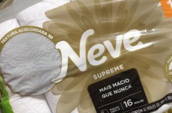 SIMPLESMENTE FOLHA TRIPLA  Neve Papel Higiênico Supreme Folha Tripla, 20m, Leve …