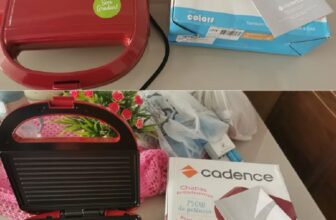 FAZER AQUELE MISTÃOOO Sanduicheira Minigrill Cadence Colors Vermelha – 127V DE 1…
