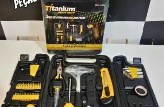 Kit Ferramentas Titanium 200 Peças Heavy Duty DE 99 | POR 62 https://www.magazi…