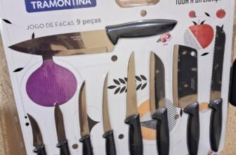 FACA PRA TODO TIPO DE ALIMENTOOO  Jogo de Facas Tramontina Plenus com Lâminas em…