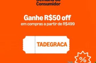 NOVO CUPOM AMAZON  R$50 OFF em compras acima de R$499 cupom: TADEGRACAResgate a…