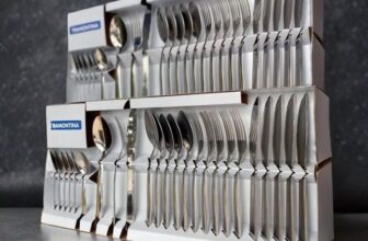 USA TALHERES TOP NESSA Jogo Talheres Faqueiro Búzios Aço Inox 24 Peças Tramontin…