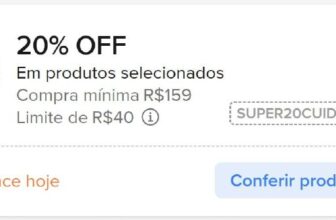 NOVO CUPOM MERCADO LIVRE  Itens de mercado 20% OFF em R$159, limitado a R$40 OF…