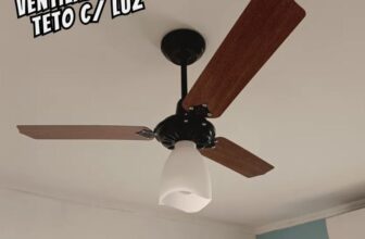 SEM PASSAR CALOR ATOA AQUI Ventilador De Teto Loren Sid Lumi M3 3 Pás DE 297 | P…