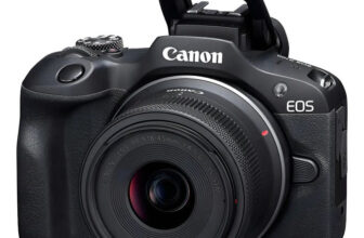 MENOR PREÇO DOS ÚLTIMOS MESES Câmera Canon EOS R100 + Lente 18-45 IS STM POR 3.4…