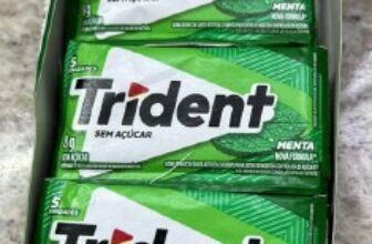 Chiclete Trident Menta Sem Açúcar 21 Unidades DE 50 | POR 31,37 (1,49 cada) htt…