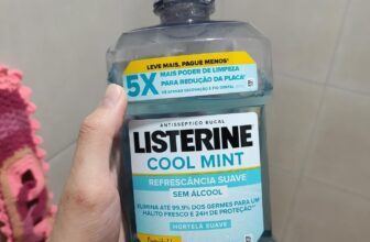 PRA TU CUIDAR DESSE HÁLITO Listerine Enxaguante Bucal Cool Mint Sem Álcool 1L DE…