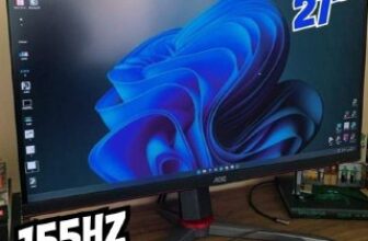 Monitor Gamer AOC HERO QUAD 27″ 155Hz QHD 1440p 1ms POR 1.059 em 10x Resgate o …