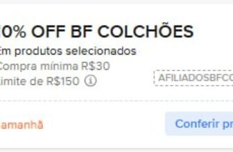CUPOM SONINHO DE QUALIDADE  10% OFF no site em compras a partir de R$30, limita…