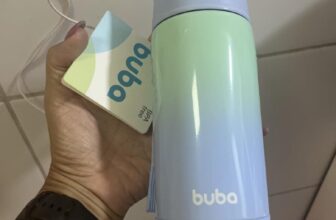 LEVE PRA QUALQUER LUGAR Buba Copo Térmico Parede Dupla Com Canudo 400mL DE 94,52…