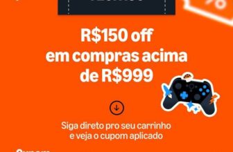 NOVO CUPOM AMAZON   R$ 150 OFF em compras acima de R$ 999 em TV, PC GAMER e MON…