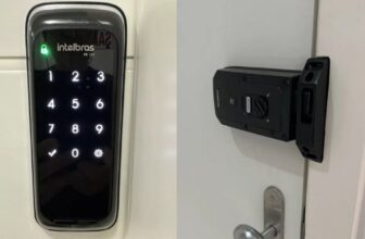 SEGURANÇA E TECNOLOGIA Fechadura Digital de Sobrepor Touch Screen FR 101 Intelbr…