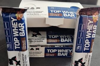 SALVANDO TUA DIETA Max Titanium Top Whey Bar 12 Unidades De 41G (Chocolate Com A…