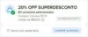 AUMENTARAM O CUPOM!  20% OFF em R$79, limitado a R$300 OFF cupom: SUPERDESCONTO…