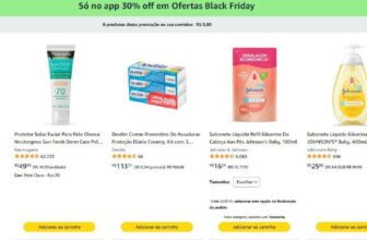 OFERTAS BLACK FRIDAY NA AMAZON Só no APP 30% OFF nos produtos da lista Desconto…