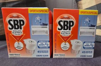Repelente Elétrico Líquido SBP 45 Noites Cheiro Suave Novo Aparelho + Refil DE …
