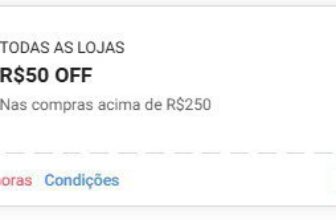 NOVO CUPOM SHOPEE R$ 50 OFF nas compras acima de R$ 250 CUPOM: NACAO50Resgate a…