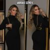 PRA ELAS  Vestido Midi Canelado Gola Alta Amy POR 39,44 CUPOM: VESTIRBEM https:/…