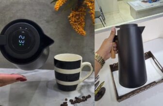 Garrafa Térmica 1 Litro Com Termômetro Led – Três Opções de Cores DE 75,70 | PO…