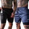 PERFEITOS PARA O TREINO Kit 2 Shorts 2 em 1 Dry Fit DE 119 | POR 58,10 (29,05 ca…