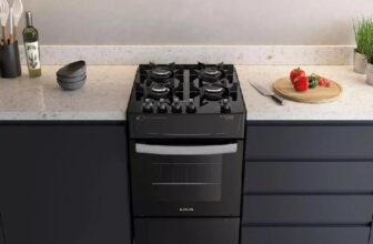 PARA DE PEDIR DELIVERY AI Fogão Atlas 4 Bocas Preto Atenas Glass POR 599 no Pix …