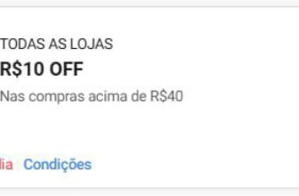 NOVO CUPOM SHOPEE R$10 OFF em R$40 Cupom: 4CH4DINH0S Resgate os Cupons: https:/…