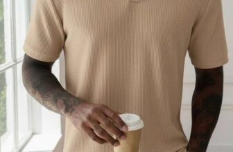 APENAS ESTILOSOS Camisa Polo Tricô Texturizada POR 50 CUPOM:  VESTIRBEM https://…