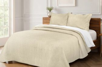 O CUPOM JÁ DIZ TUDO! ACONCHEGO Colcha Cobre Leito Casal Matelado Liso Kit 3 Peça…