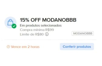CUPOM DE DESCONTO TOP VOLTOUcorre que vai esgotar rápidoCupom: MODANOBBB 15% OFF…