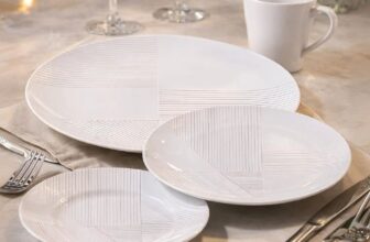 KITZÃO LINDISSIMO Aparelho de Jantar Grid em Porcelana Decorada 20 Peças Tramont…