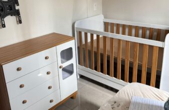 👶 Berço Ben 3 em 1 + Cômoda Uli 4…