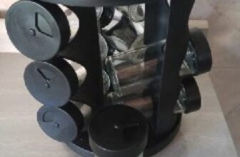 ✅ Porta Condimentos Temperos Giratório 9 Potes De Vidro 🔥…