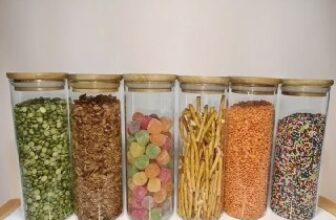 ✅ Kit com 6 Potes de Vidro p/ Mantimentos c/…