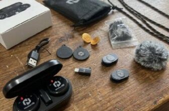 🎤 Microfone Duplo 2.4ghz sem Fio Magnética 🔥 DE 299…