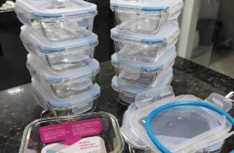 ✅ Kit 10 Pote De Vidro Marmita Hermético 370ml 🔥…