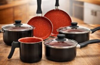 ✅ Jogo de Panelas Brinox Antiaderente Ceramic Life 6 Peças…