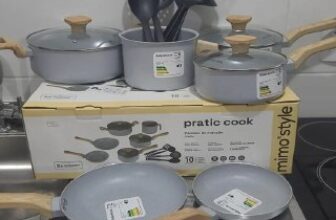 🥘 Jogo De Panelas 10pçs Indução Mimo Style Cerâmica grafite…
