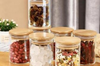 ✅ Kit 6 Uni Potes Herméticos de Vidro com Tampa…