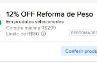🚨 NOVO CUPOM ML 🚨 ➡️ 12% OFF no site…