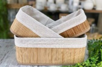✅ Kit 3 Cestos Domésticos Organizadores De Bambu 🔥 POR…